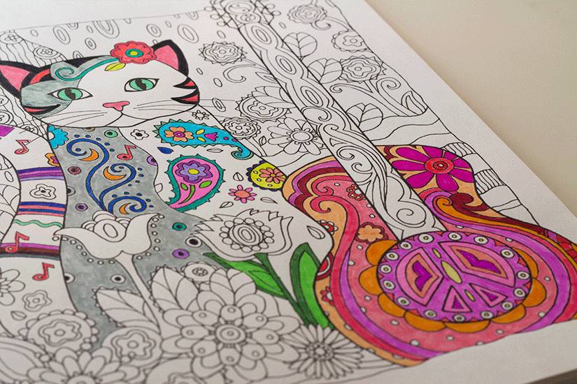 Coloring with Cats